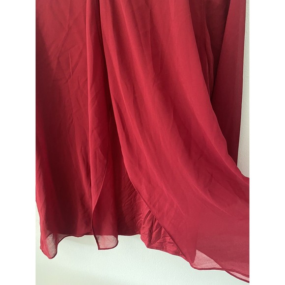 NWT Soft Surroundings Belvedere Blouse Red Crossover Top Women's Sz Small - Picture 7 of 7